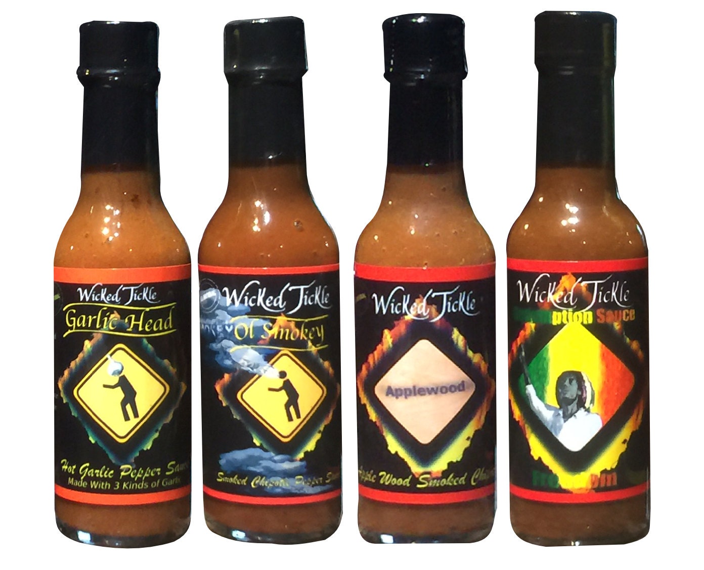 Hot Sauce Gift Set Medium Heat Habanero Chipotle Pepper