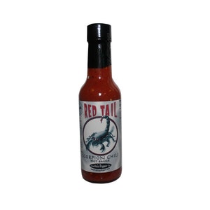 Trinidad Moruga Scorpion Hot Sauce Wax Sealed Red Tail Scorpion Sauce Very Hot image 1