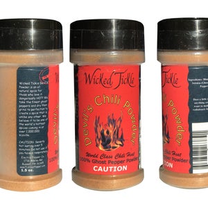 Spice Gift Set Carolina Reaper Hot Chili Powder Ghost Pepper Powder Trinidad Moruga Scorpion Chili Spice 4 Pack image 2