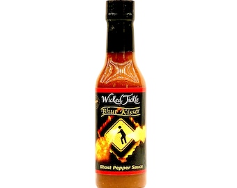 Ghost Pepper Hot Sauce  Wicked Tickle Bhut Kisser All Natural Sauce