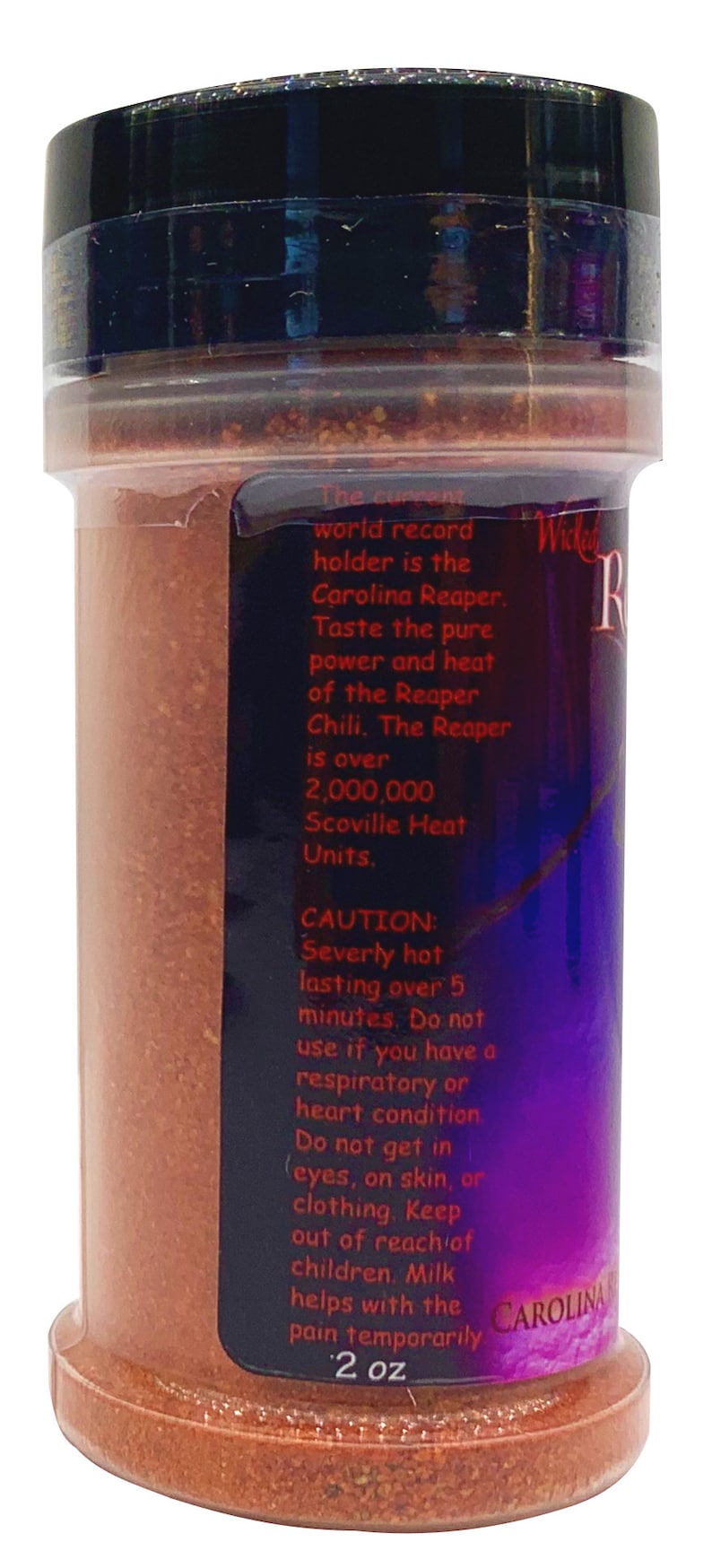 Carolina Seaper Chili Powder World's Wicked Reaper Hottest Powder 2 onzas Wicked Reaper imagen 3