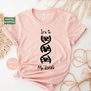 Disney In My DNA Shirt, Mickey Mouse Science Vacation Tee, Family Trip Magic Kingdom Outfit, Cute Mouse Ears DNA Gift afbeelding 4