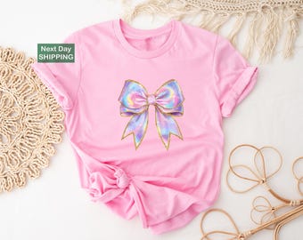 Pink Bow T-Shirt - Valentine's Day Gift