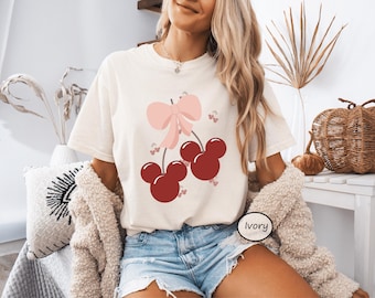 Disney Cherry Graphic Tee: Relaxed Fit, Comfort Colors (Unisex)