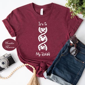 Disney In My DNA Shirt, Mickey Mouse Science Vacation Tee, Family Trip Magic Kingdom Outfit, Cute Mouse Ears DNA Gift afbeelding 2