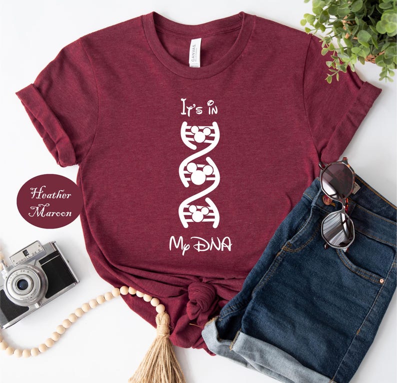 Disney In My DNA Shirt, Mickey Mouse Science Vacation Tee, Family Trip Magic Kingdom Outfit, Cute Mouse Ears DNA Gift afbeelding 2