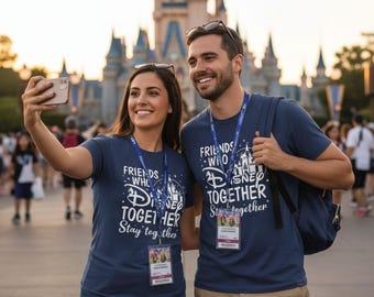 Friends Who Disney Together Shirt Magic Kingdom Vacation Tee Matching Bestie Disney Trip Gift Group Disney Top