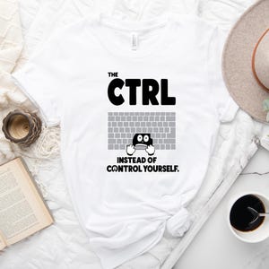Sarcastic Programming T-Shirt: CTRL Key Design - Unisex Fit