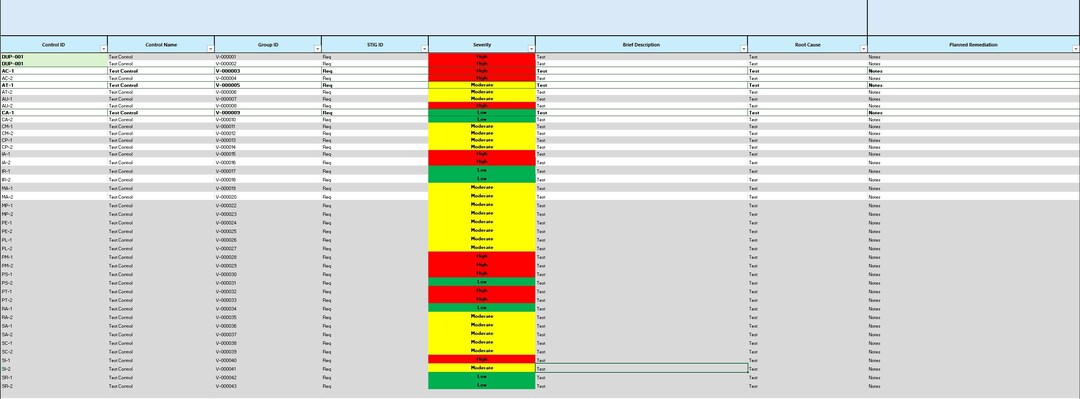 POA&M Tracker Excel Template | NIST RMF Compliance Tool | Cybersecurity ...