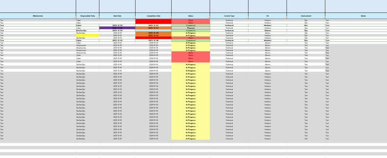 POA&M Tracker Excel Template | NIST RMF Compliance Tool | Cybersecurity ...