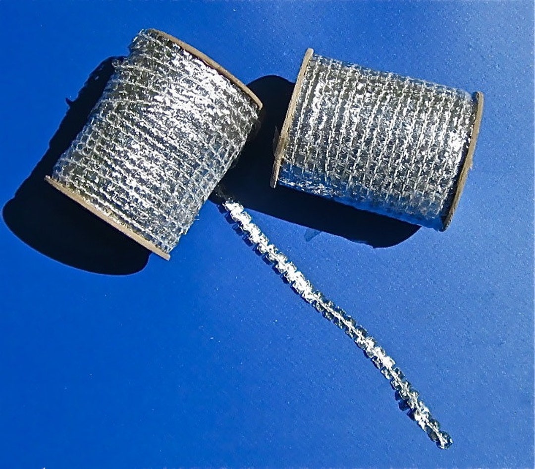 JUST REDUCED!!.. Metallic Silver Ric Rac, 288 Yards - Free Shipping - Etsy