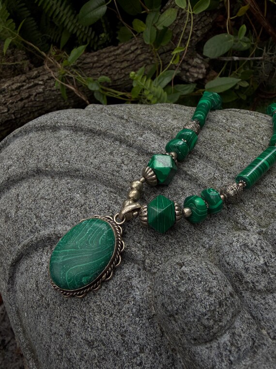 Vintage Malachite Necklace | Protection & Transfo… - image 8