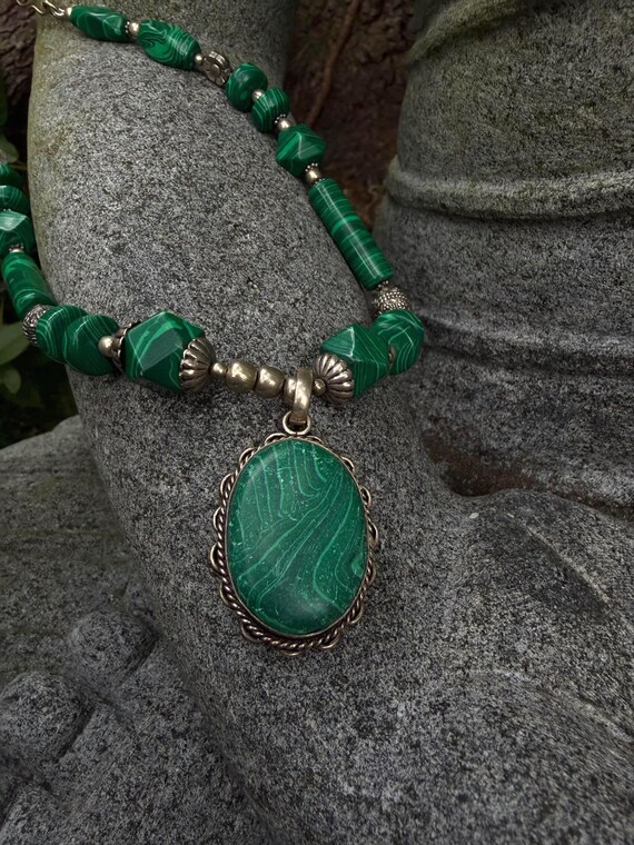 Vintage Malachite Necklace | Protection & Transfo… - image 10