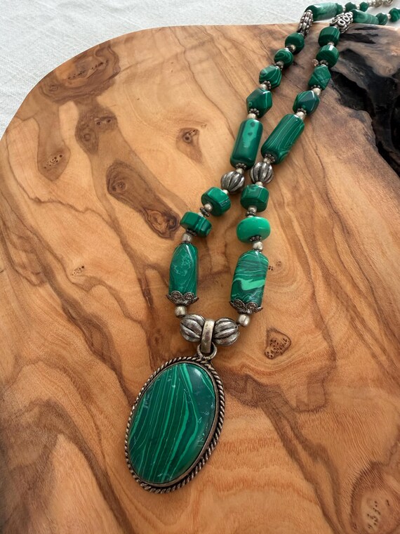 Vintage Malachite Necklace | Protection & Transfo… - image 6