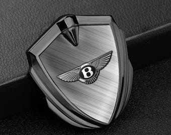 Bentley metalen frame-embleem – glanzende 3D-schildbadgesticker – embleem autospatbord op motorkap