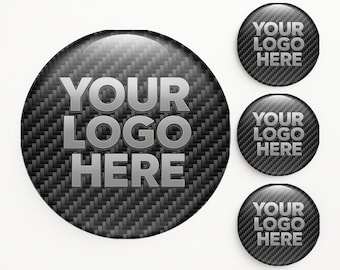 Set of 4 Custom  Wheel Center Cap Decals Custom Rim Hub Logo Stickers Self-Adhesive Vinyl Emblems