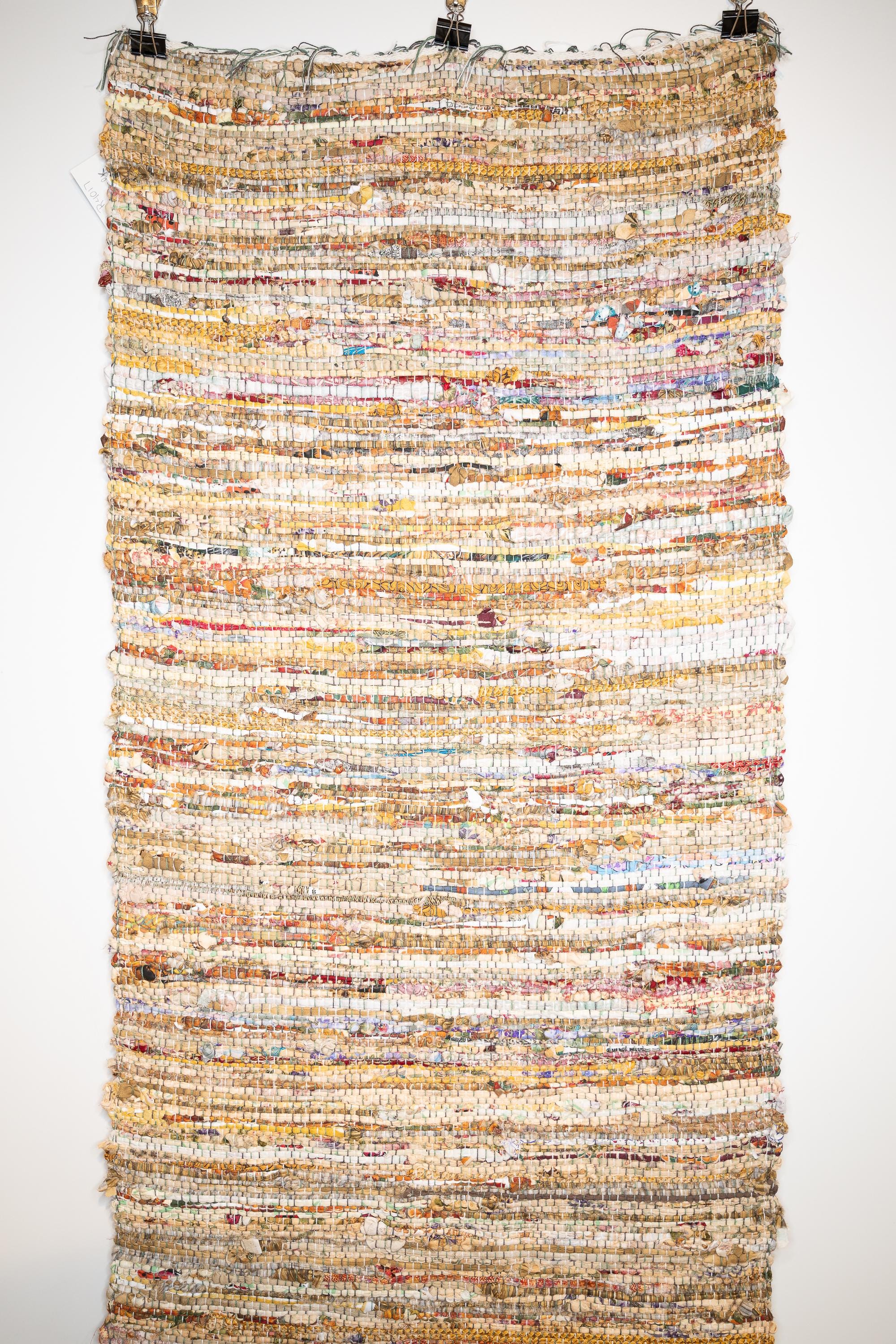 Upcycled Rag XL - 24-inch-wide Handwoven Rag Rug – Upcycled Area Rug From Donated ...