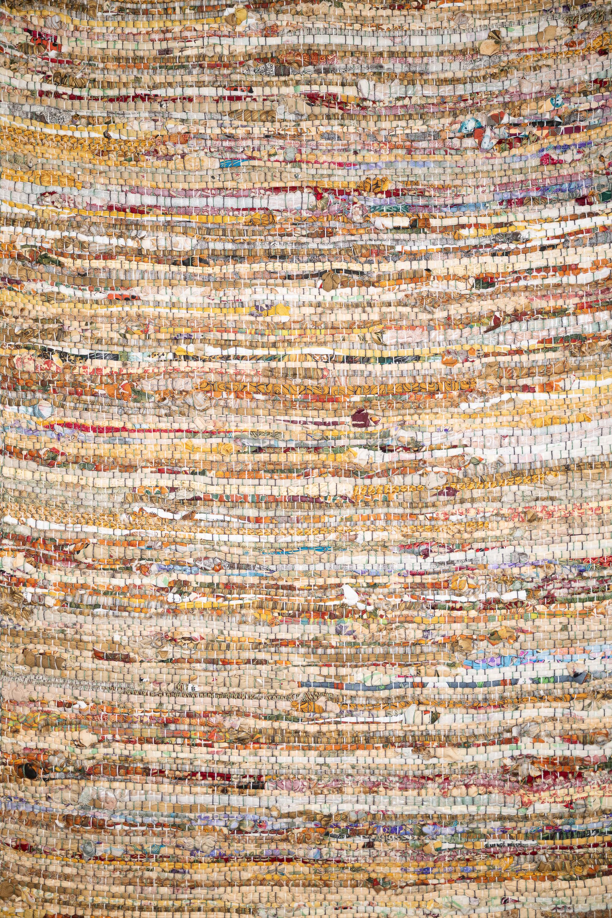 XL - 24-inch-wide Handwoven Rag Rug – Upcycled Area Rug From Donated ...