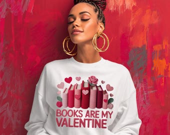 Livros são meu amor PNG, design de camiseta para amantes de livros (download digital)