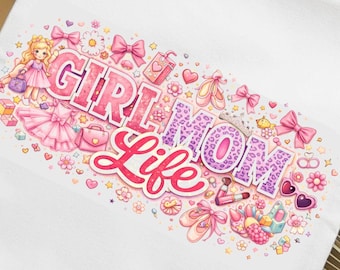 PNG de "Vida de mamá femenina", diseño de sublimación "Mamá coqueta", gráfico rosa "Vida de mamá femenina", PNG estético de lazo de ballet para camisetas, tazas y bolsos.