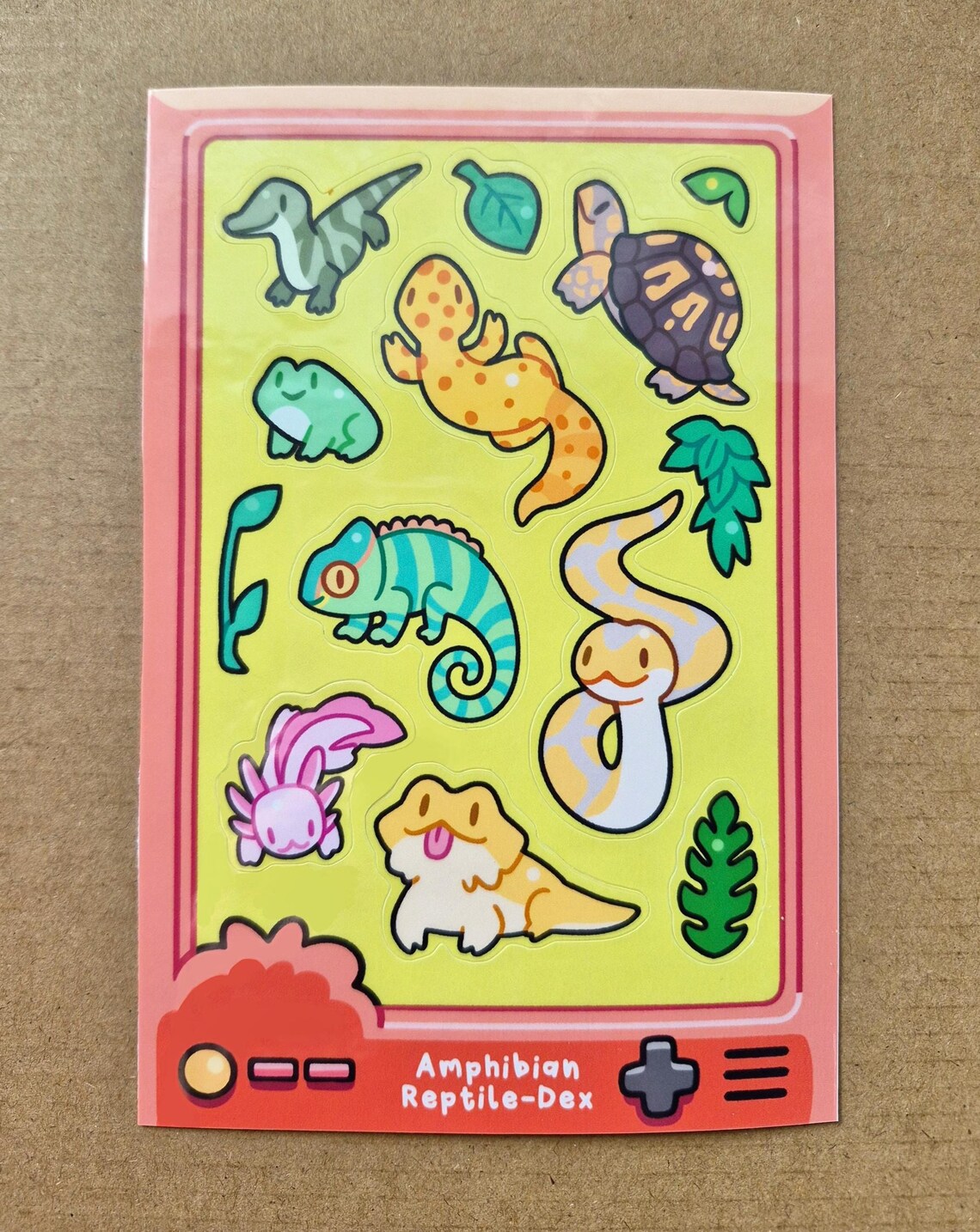 Reptile and Amphibian Sticker Sheet | Cute Animal Stickers | Journal ...