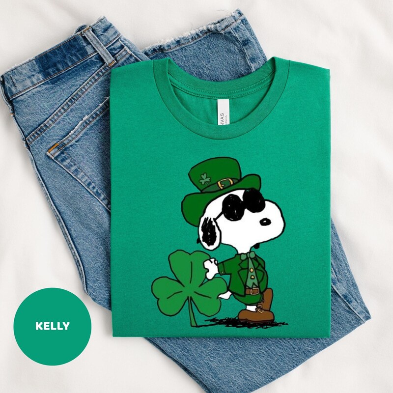 Mens Snoopy St Patricks - Etsy