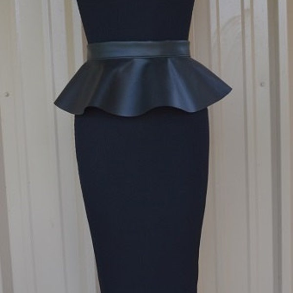 Blue Denim Peplum Belt main image 1