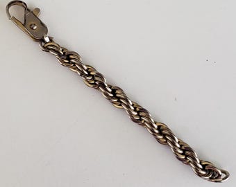 Lot De 3 Fermoirs De Collier Vintage - Type 'Pince De Homard' En Laiton Doré, Avec Chaîne