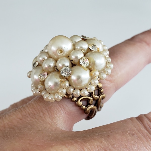 Big Pearl Ring - Etsy