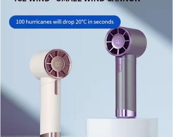 Hand Mini Fan | Portable 100 High Speed | Type-C  | Turbo Cooling  | Rechargeable