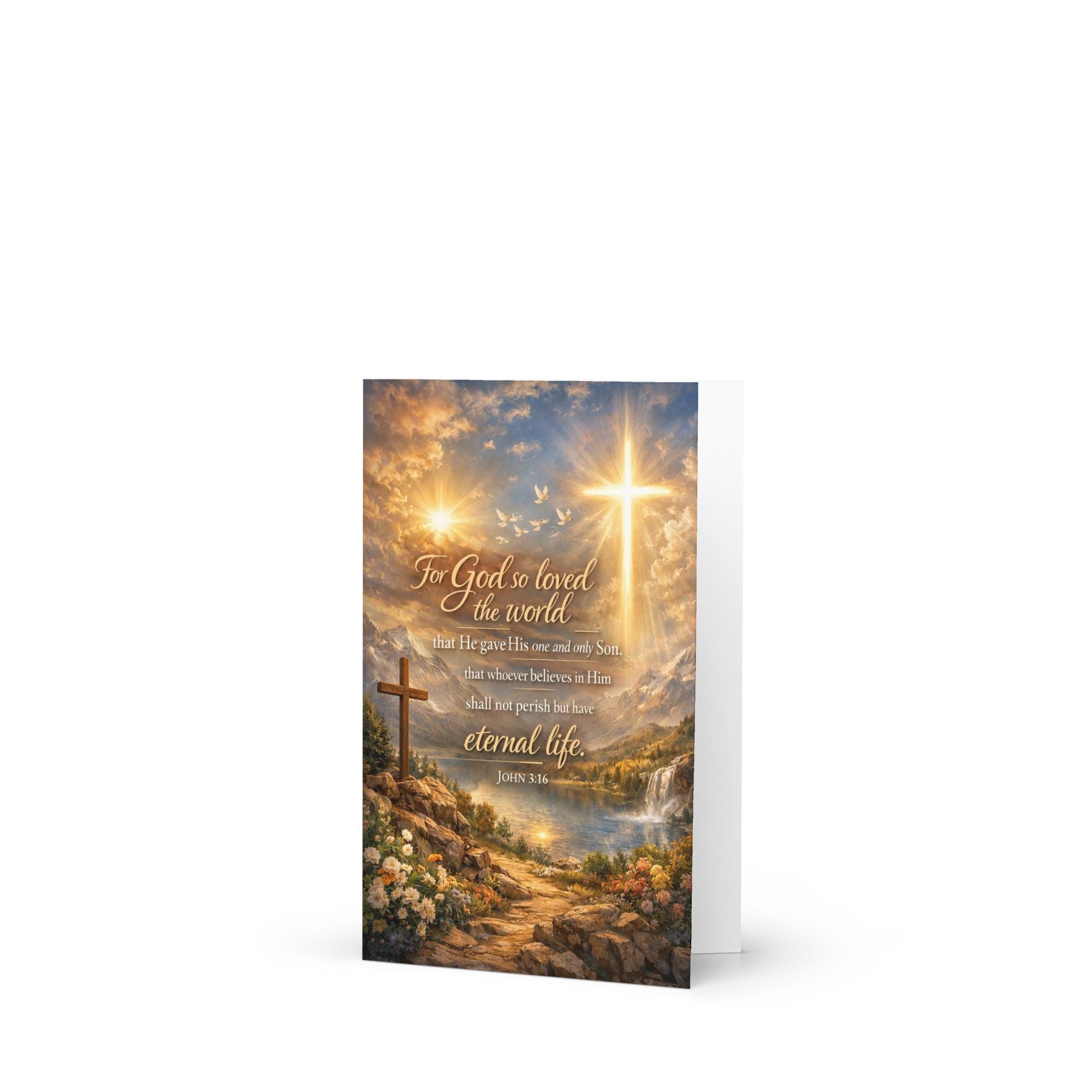 Verset biblique en français Jean 3:16, Décor chrétien Amour