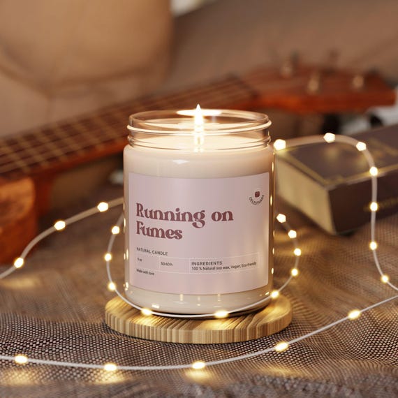 Funny Burnout Humor Candle Gift For Overworked Professional Stress Relief Desk Decor Office Survival Mood Reset Present Running On Fumes