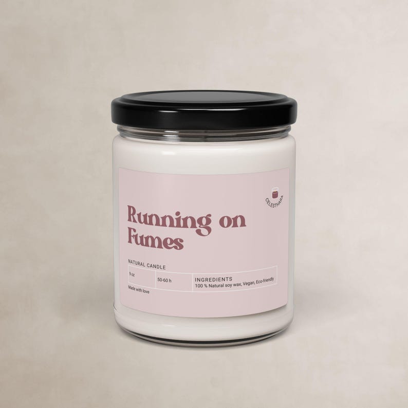 Funny Burnout Humor Candle Gift For Overworked Professional Stress Relief Desk Decor Office Survival Mood Reset Present Running On Fumes image 9