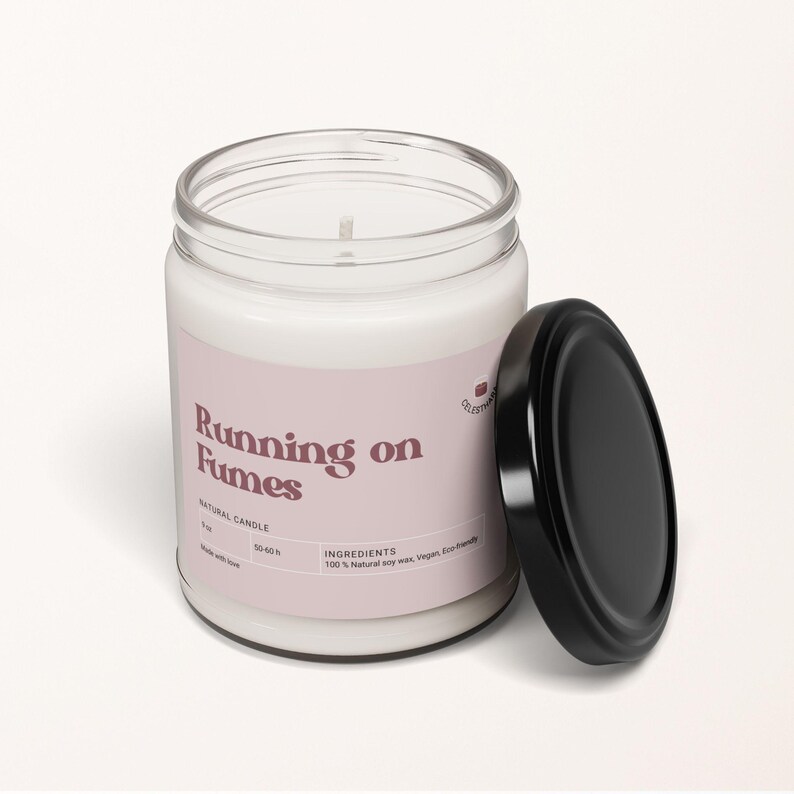 Funny Burnout Humor Candle Gift For Overworked Professional Stress Relief Desk Decor Office Survival Mood Reset Present Running On Fumes image 7