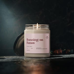 Funny Burnout Humor Candle Gift For Overworked Professional Stress Relief Desk Decor Office Survival Mood Reset Present Running On Fumes image 6