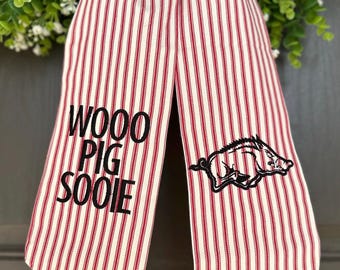 Fascia a ghirlanda personalizzata ricamata / Arkansas Razorbacks