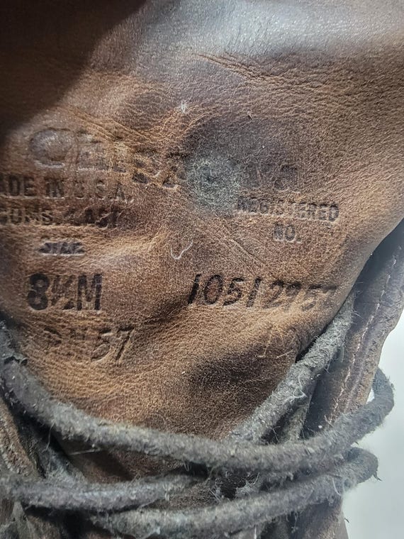 Chippewa cap toe work boots. - image 6