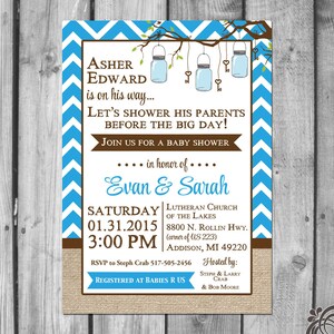 Its a Boy Football Basketball or Baseball Sports Theme Baby Shower Banner Ask About Party Pack Specials Navy Blue /& Red Chevron