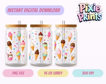 Envoltura para vaso Libbey, descarga digital UV DTF, sublimación, descarga digital.