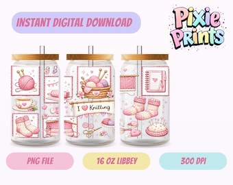 Envoltura para vaso Libbey, descarga digital UV DTF, sublimación, descarga digital.
