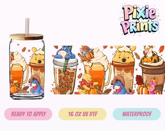 Diseño mágico de Halloween con impresión UV para vasos térmicos (DTF) el mismo día.