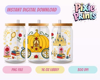 Magische UV-DTF Digitale download sublimatie Libbey Tumbler Wrap