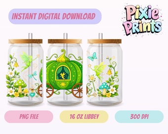 Magische UV-DTF Digitale download sublimatie Libbey Tumbler Wrap