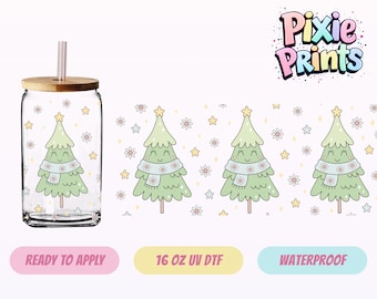 Christmas UV DTF Tumbler Wrap Same Day Print #7889-16