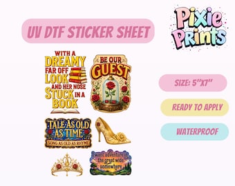 Magical UV DTF Sticker Pack Water Bottle Laptop Decal Same Day Print