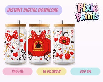 Magische UV-DTF Digitale download sublimatie Libbey Tumbler Wrap