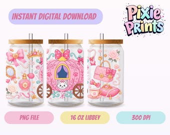 Magische UV-DTF Digitale download sublimatie Libbey Tumbler Wrap