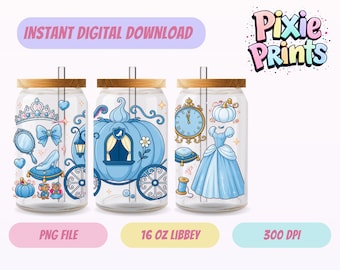Magical UV DTF Digital Download Sublimation Libbey Tumbler Wrap