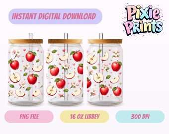 Envoltura para vaso Libbey, descarga digital UV DTF, sublimación, descarga digital.