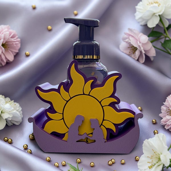 Rapunzel Inspired Soap Holder Tangled Bath Body Style Foaming Soap